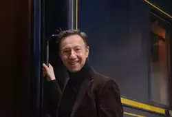 Stéphane Bern en visite à la rotonde de Montabon.