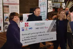 Stéphane Bern en visite à la rotonde de Montabon.