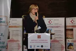 Stéphane Bern en visite à la rotonde de Montabon.