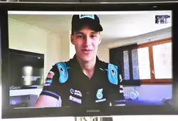Fabio Quartararo a livré ses impression en visioconférence