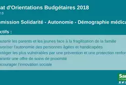 COMMISSION SOLIDARITÉ – AUTONOMIE – DÉMOGRAPHIE MÉDICALE