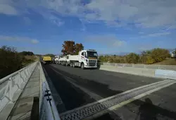 Viaduc de l'Anille : 312 tonnes pour tester sa solidité 