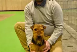 Cyril Benard d’Écommoy et Marvel du Bois Barré, un Welsh terrier