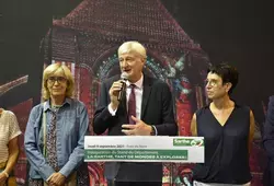 Image d'illustration de l'inauguration du stand du Département