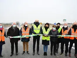 Inauguration du 1er créneau de dépassement de la RD357 et  du giratoire de Montaillé