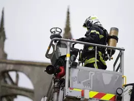 Exercice incendie à la cathédrale du Mans