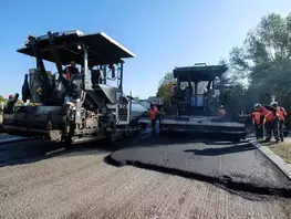 Travaux d’enrobés à Champagné - Route de Saint-Calais