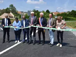 Inauguration du nouveau giratoire de Coulans-sur-Gée