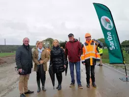 Aménagement d'un nouveau carrefour giratoire à Neuville-sur-Sarthe