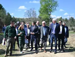 Prévention des feux de forêts - visite du Ministre