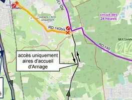 24 Heures du Mans 2023: plan de circulation et contraintes associées