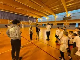 Des jeunes du Monfort sport basket ont rencontré des joueurs du MSB