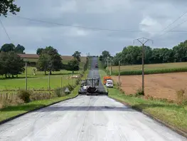 Travaux de renforcement sur la RD 306 entre Le Lude et La Flèche