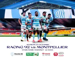 Le Racing 92 donne rendez-vous aux passionnés de rugby en Sarthe !