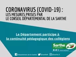 Coronavirus : le Département participe à la continuité pédagogique