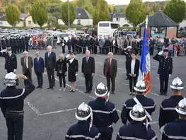 Passation de commandement chez les pompiers