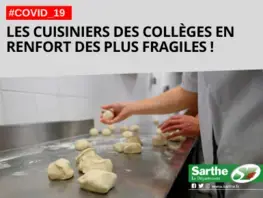 Covid-19 : les cuisiniers des collèges en renfort des plus fragiles !