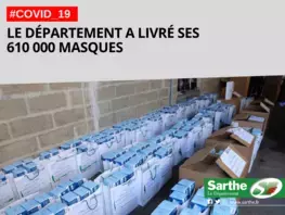 Covid-19 : Le Département a livré ses 610000 masques