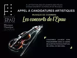 Les concerts de l'Épau : appel à candidatures