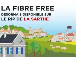 Free rejoint aussi le réseau de fibre optique sarthois !