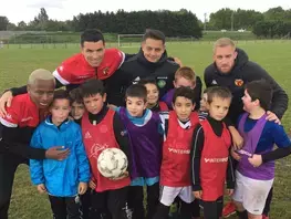 Rencontre entre de jeunes Sarthois et les joueurs du Mans FC