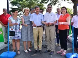 Inauguration de l'aire de camping-car de Luché-Pringé