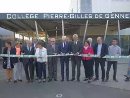 Le Mans : inauguration du collège Pierre-Gilles de Gennes