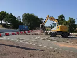 Mise en circulation du giratoire de Trangé