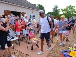 Image d'illustration de la rencontre avec Yannick Noah et Tatiana Golovin