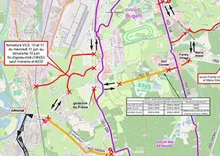 Comment circuler autour du circuit pendant les 24 Heures du Mans ?