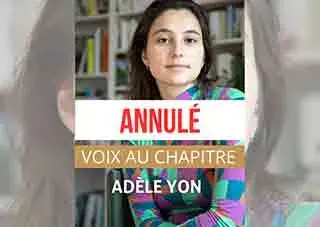 ANNULATION - Voix au Chapitre avec Adèle Yon