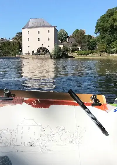 Stage de plusieurs jours pour apprendre les bases de l'aquarelle et du carnet de voyage