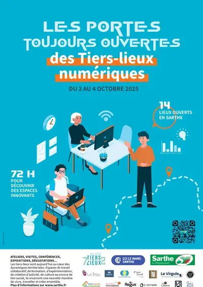 Les portes toujours ouvertes des tiers-lieux numériques Sarthois 