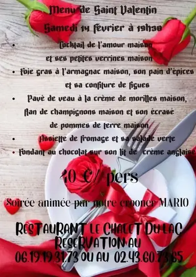 Repas de Saint- Valentin