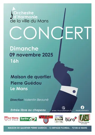 Concert de l'orchestre d'harmonie de la ville du Mans
