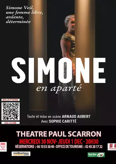 "SIMONE VEIL EN APARTÉ" THÉÂTRE PAUL SCARRON