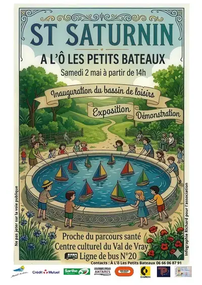 Inauguration du bassin de loisirs A l'Ô les Petits Bateaux
