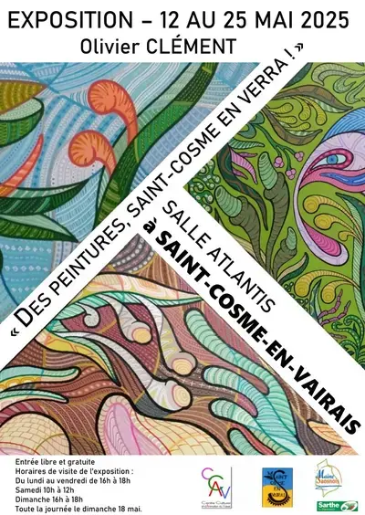 Exposition "Des peintures, Saint Cosme en verra !" de Olivier Clément