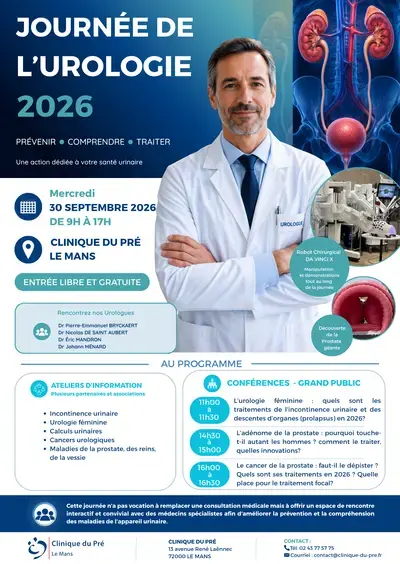 Journée de l'urologie - CLINIQUE DU PRE - LE MANS