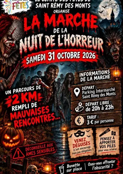 La marche de la nuit de l'horreur
