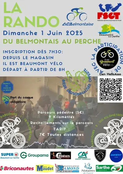 Randonnées cyclo et pédestre "Du Belmontais du Perche"