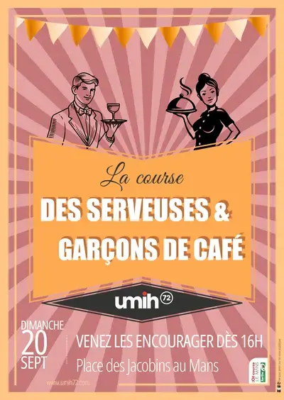Course des serveuses et garçons de café