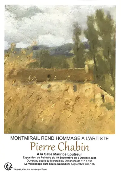 Montmirail rend hommage à l'artiste Pierre Chabin