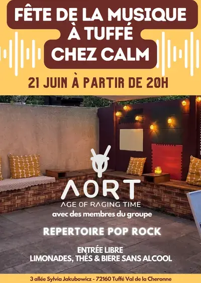 Fête de la Musique à Tuffé Val de la Cheronne, chez CALM
