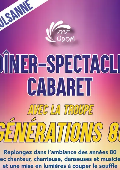Gala de l'UDOM : dîner spectacle Cabaret