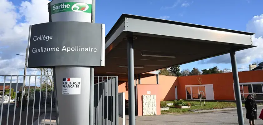 La restructuration du collège Guillaume Apollinaire à Bouloire se poursuit