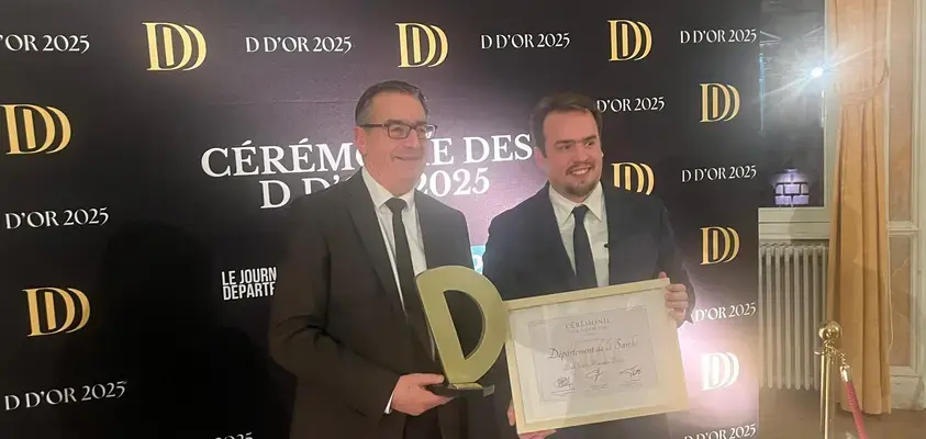 L'innovation du Département de la Sarthe saluée par un D d'Or