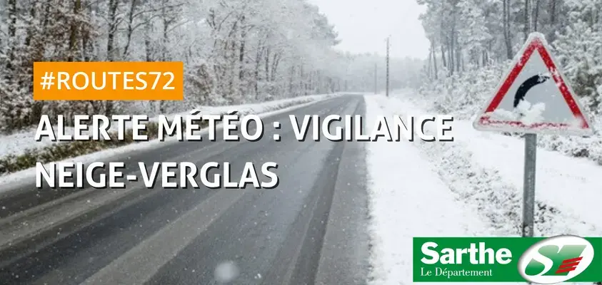 Vigilance orange Neige / Verglas : Prudence sur les routes départementales !