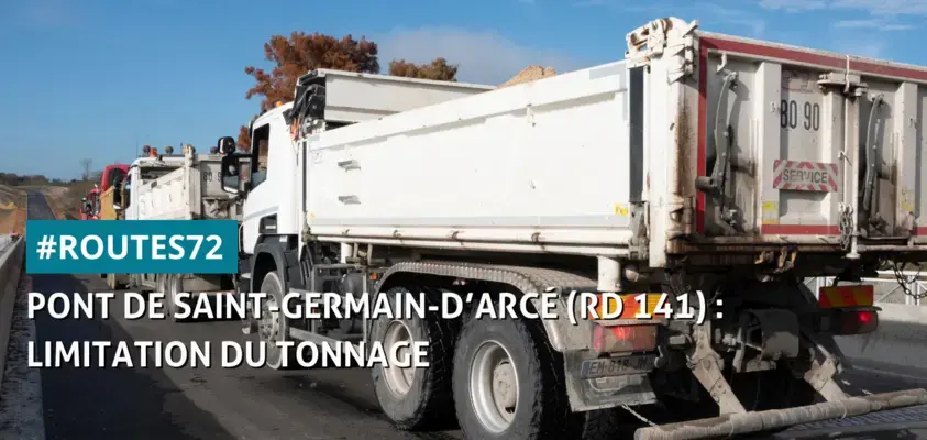 Pont de Saint-Germain-d’Arcé : des restrictions de tonnage sur la RD 141