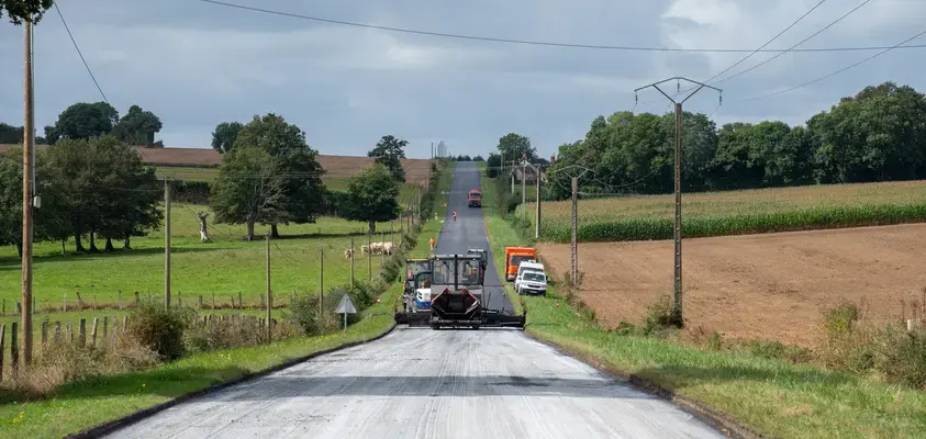 Travaux de renforcement sur la RD 306 entre Le Lude et La Flèche
